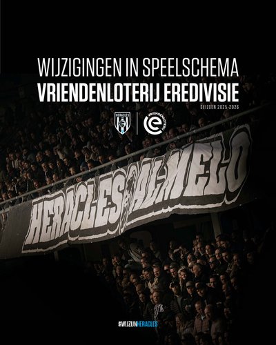 Najaar schema bekend