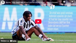 Mimeirhel Benita na de nederlaag tegen AZ en samenvatting wedstrijd