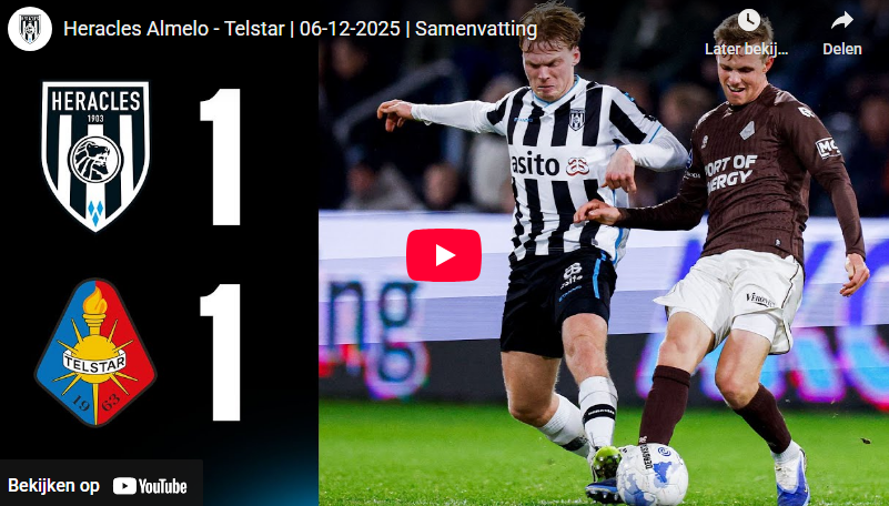 Samenvatting Heracles Almelo - Telstar